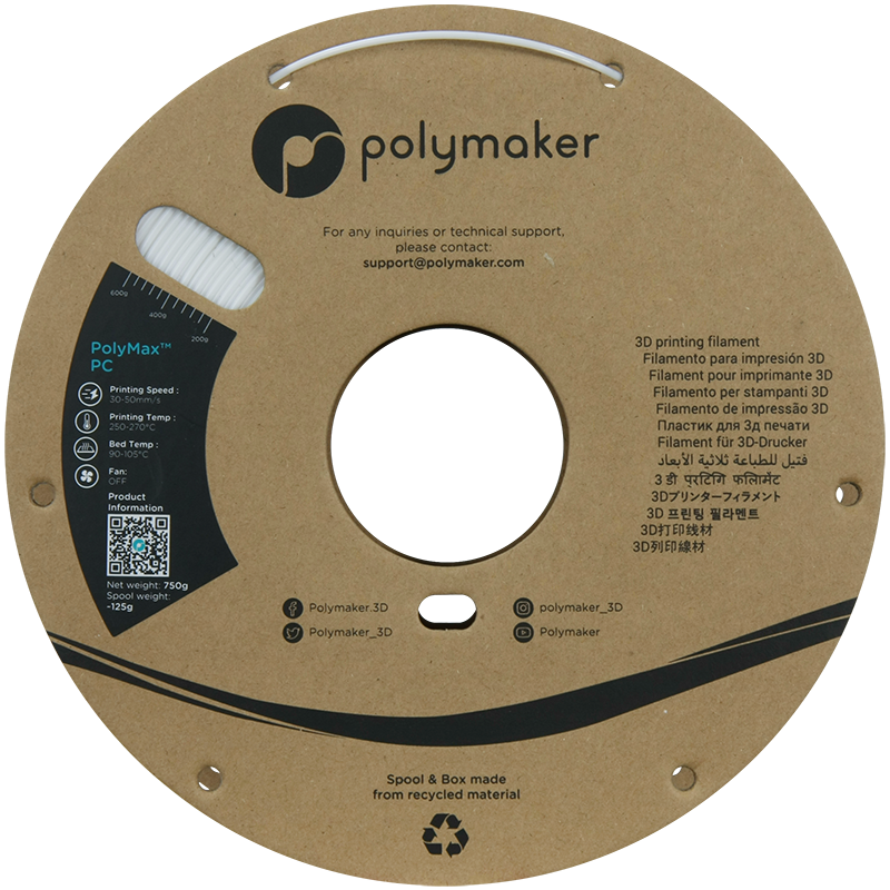 Polymaker PolyMax™ Tough PC White - Afbeelding 5