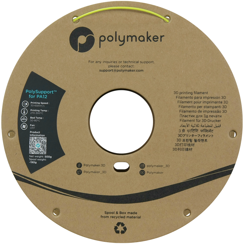 PolySupport™ for PA12 (1.75 mm, 0.5 kg)(Grass Green) - Afbeelding 4